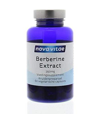 Nova Vitae Berberine HCI extract 350mg 60 Vegetarische capsules