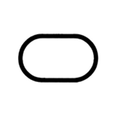 Roval ovale buis - 30x14 mm - 1000 mm - geanodiseerd aluminium