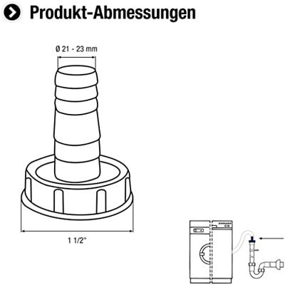 Cornat Aansluiting Afloop Spoelbak 6/4 - TEC356400R Cornat Aansluiting Afloop Spoelbak 6/4 - TEC356400R