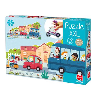 Goula legpuzzel XXL City junior 80 x 38 cm karton 18 stukjes Goula legpuzzel XXL City junior 80 x 38 cm karton 18 stukjes
