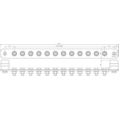 DEHN 472237 PAS I 12AP M10 CU Schroefklemblok 39 kA 1 stuk(s) DEHN 472237 PAS I 12AP M10 CU Schroefklemblok 39 kA 1 stuk(s)