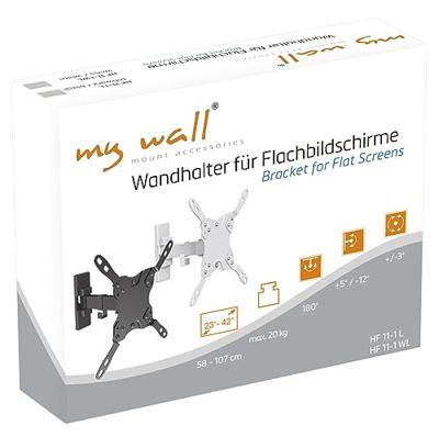 My Wall HF 11-1 WL TV-beugel Kantelbaar, Variabele afstand tot de muur 58,4 cm (23) - 106,7 cm (42) Draaibaar, Kantelbaar My Wall HF 11-1 WL TV-beugel Kantelbaar, Variabele afstand tot de muur 58,4 cm (23) - 106,7 cm (42) Draaibaar, Kantelbaar