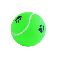 Tennisbal met voetopdruk jumbo hondenspeelgoed - thumbnail