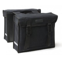 New looxs canvas camping - dubbele fietstas zwart - thumbnail