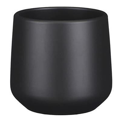 Amber pot rond donkergrijs mat h13,5xd14 cm Mica Decorations - Mica decorations