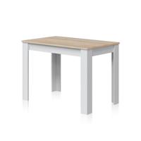 Eettafel LILIAN Wit Bruin Hout 109 x 67 x 78 cm - thumbnail