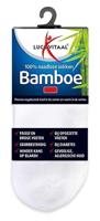 Lucovitaal Bamboe Enkelsokken Wit 43-46 - thumbnail