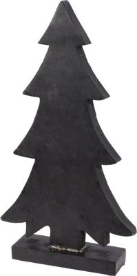 Kerstboom van hout 42 cm zwart Kerstboom van hout 42 cm zwart