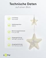 Kerstgordijn voor buiten - 80 LED - Lengte 1m - thumbnail