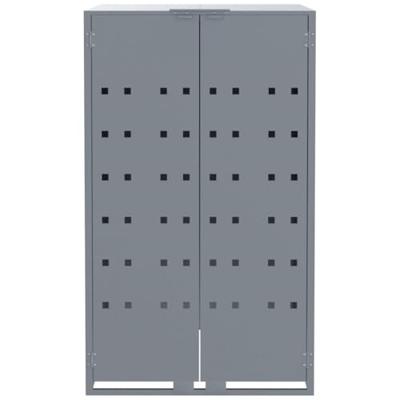 Containerberging voor 4 containers 276x79x117 cm staal grijs