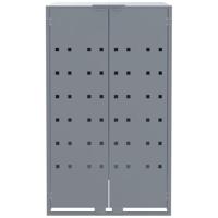 Containerberging voor 4 containers 276x79x117 cm staal grijs - thumbnail