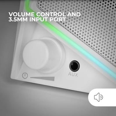 PC speakers Mars Gaming MS72W Wit 15 W 4 W Bluetooth luidspreker