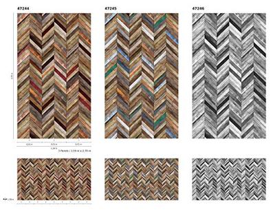 Noordwand Smart Art Easy Fotobehang visgraat planken 47245