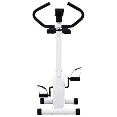 VidaXL Hometrainer met bandweerstand wit VidaXL Hometrainer met bandweerstand wit