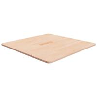 Tafelblad vierkant 70x70x1,5 cm onbehandeld massief eikenhout - thumbnail