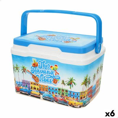 Draagbare harde koelbox Aktive 5 L 28 x 19 x 21 cm Blauw (6 Stuks) Draagbare harde koelbox Aktive 5 L 28 x 19 x 21 cm Blauw (6 Stuks)