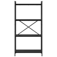 Boekenkast Zwart eiken 60 x 30 x 118 cm Bewerkt hout - thumbnail