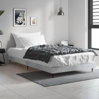 Bedframe bewerkt hout betongrijs 90x200 cm - thumbnail