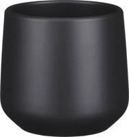Amber pot rond donkergrijs mat h13,5xd14 cm Mica Decorations - Mica decorations - thumbnail