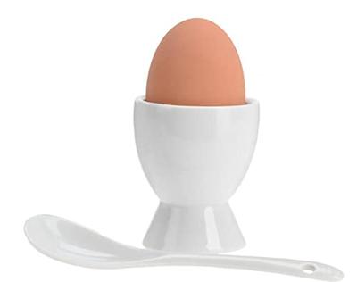 Excellent Houseware porseleinen eierdopset 8-delig wit