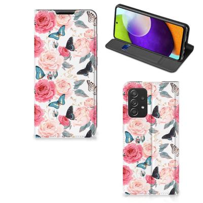 Samsung Galaxy A52 Smart Cover Butterfly Roses Samsung Galaxy A52 Smart Cover Butterfly Roses