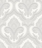 Dutch Wallcoverings Casbah/Bs1 Damask White/Silver - Wit/Zilver - thumbnail