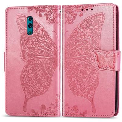 Vlinder liefde bloemen reliëf horizontale Flip lederen case voor OPPO Reno met houder & card slots & portemonnee & Lanyard (roze) Vlinder liefde bloemen reliëf horizontale Flip lederen case voor OPPO Reno met houder & card slots & portemonnee & Lanyard (roze)