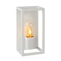 Lucide Carlyn Wandlamp Badk.-wit-1xe14-6w-ip54-alumin. - thumbnail