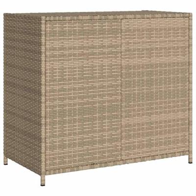 Tuinkast 83x45x76 cm poly rattan beige