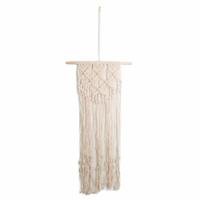 Macramé Ruitpatroon Wit - 80 cm - thumbnail