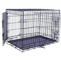 Hondendraadkooi 2 deurs zwart 121 x 76 x 89 cm Gebr de Boon - Gebr de boon - thumbnail