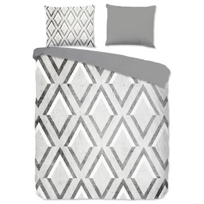 Good Morning Dekbedovertrek "grafische print" - Grijs - (200x200/220 cm) - Katoen Good Morning Dekbedovertrek "grafische print" - Grijs - (200x200/220 cm) - Katoen