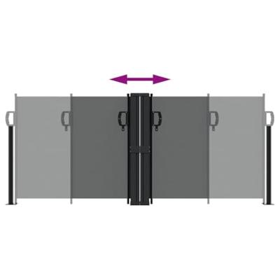 VidaXL Windscherm uittrekbaar 100x1000 cm antraciet