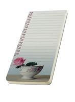 To-Do Koelkastmagneet: Roze roos in Franse kom, Ingrid Smuling - thumbnail