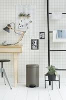 Brabantia NewIcon Pedaalemmer Metaal Platinum 12 Liter - thumbnail