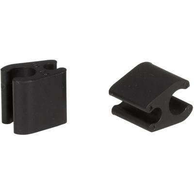 Elvedes kabelclips duo zwart 4,1+5mm zwart (p/10) cp2020102