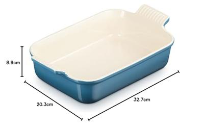 LE CREUSET - Aardewerk - Ovenschaal 26cm Deep Teal