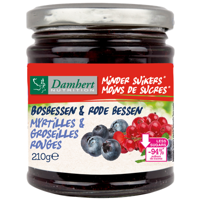 Damhert Low Carb Confituur bosbessen & rode bessen