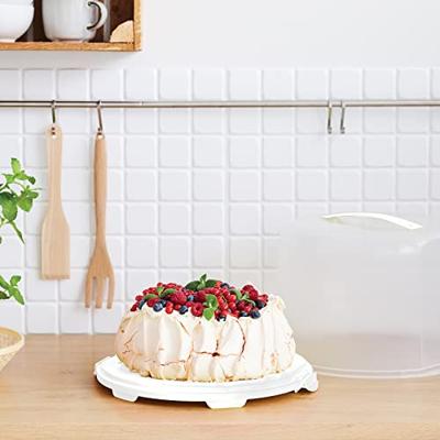 Rotho fresh taartdoos xl 35.5x34.5x26 cm wit/transparant