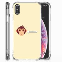 Apple iPhone X | Xs Stevig Bumper Hoesje Monkey - thumbnail