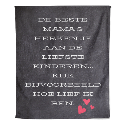 Fleecedeken Moederdag - Beste Mama - Pillow Buddies