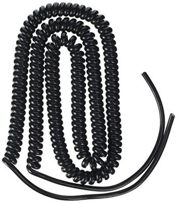 Monacor 0060200 Microfonspiraalkabel Zwart 1 stuk(s)