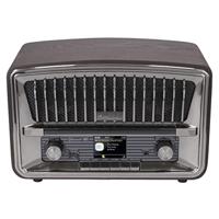 Muse Digitale radio, DAB+ FM, wekker, dubbel alarm, (M-135 DBT) LCD-display, 2 x 5 watt, sluimerfunctie, USB-AUX-IN telefoonaansluiting, donkergrijs, - thumbnail