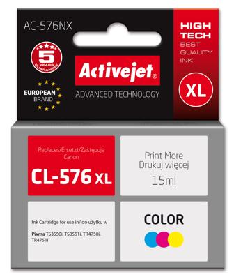 Activejet AC-576NX inktcartridge 1 stuk(s) Compatibel Hoog (XL) rendement Blauw, Rood, Geel