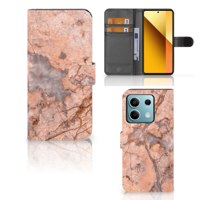 Xiaomi Redmi Note 13 5G | Bookcase | Marmer Oranje - thumbnail