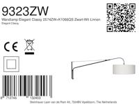 Steinhauer Wand leeslampGramineus met kap - 9323ZW - thumbnail