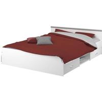 Bed Dallas met lades - wit - 140x200 cm - Leen Bakker - thumbnail