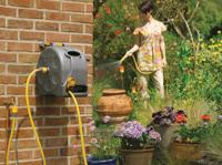 Tuinslanghaspel Enclosed Reel 2-in-1 met 25m slang - thumbnail