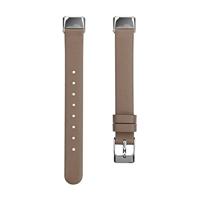 Fitbit Luxe - Leren bandje - Maat: Small - Lichtbruin - thumbnail