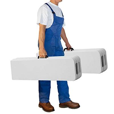 Bierbanken set van 2 stuks Kunststof Wit - 180cm Bierbanken set van 2 stuks Kunststof Wit - 180cm